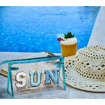 COSHAYSOO Clear Makeup Bag - Trendy Sunscreen Pouch