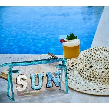 COSHAYSOO Clear Makeup Bag - Trendy Sunscreen Pouch
