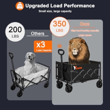 Collapsible 350lbs Portable Utility Wagon Cart