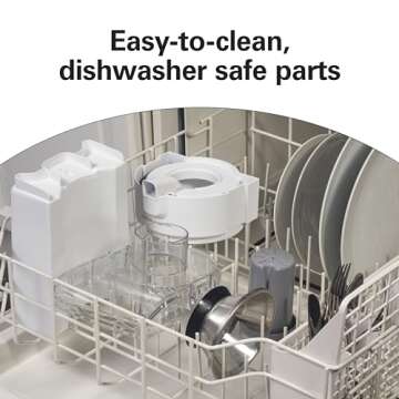 Hamilton Beach HealthSmart Juicer Machine, Compact Centrifugal Extractor, 2.4” Feed Chute for Fruits and Vegetables, Easy to Clean, BPA Free, 400W, White (67501)