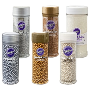 Wilton Gold, Silver & White Sprinkles Set for Decorating