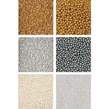 Wilton Gold, Silver & White Sprinkles Set for Decorating