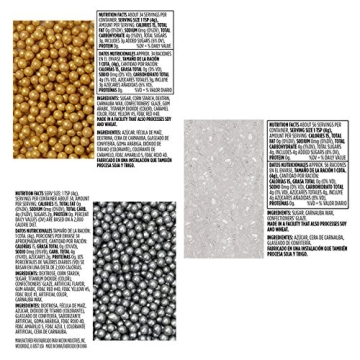 Wilton Gold, Silver & White Sprinkles Set for Decorating