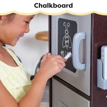 KidKraft Uptown Espresso Wooden Play Kitchen for Kids