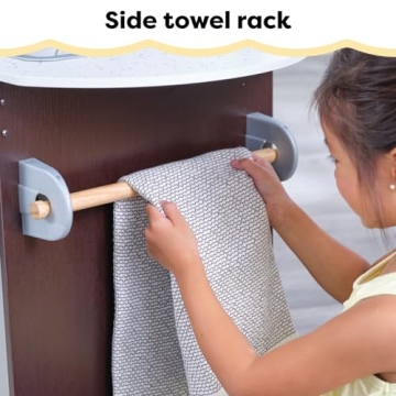 KidKraft Uptown Espresso Wooden Play Kitchen for Kids