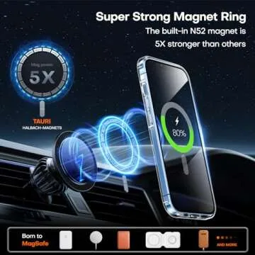 TAURI for iPhone 11 Phone Case Clear [Compatible with Magsafe], with 2X HD Screen Protector, [Military Grade Drop Protection] Shockproof Slim Case for iPhone 11 Case 6.1 inch