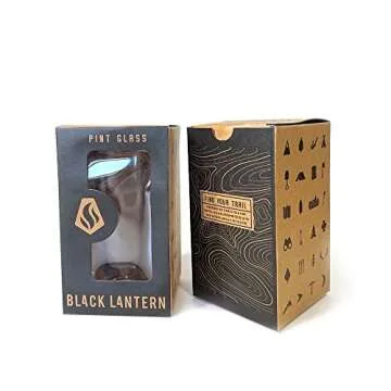 Black Lantern Pint Glasses Set for Craft Beer Lovers