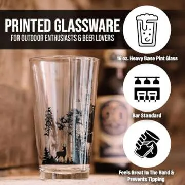 Black Lantern Pint Glasses Set for Craft Beer Lovers