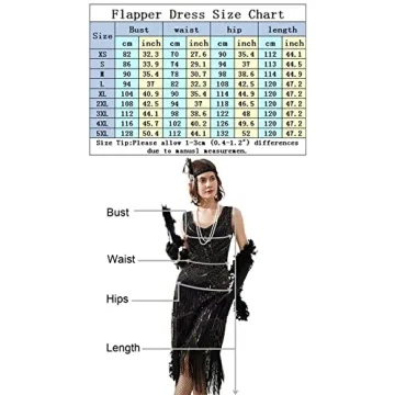Gatsby Style Flapper Dress with Exclusive Accessories Set