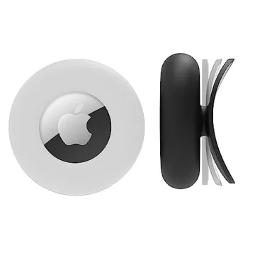 Airtag Sticker Mount: Silicone Case with 3M Adhesive (2 Pack)