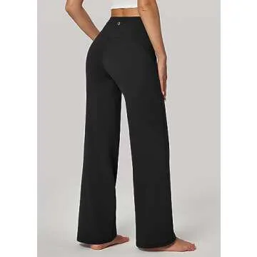 IUGA Wide Leg Yoga Pants for Women Sweatpants with Pockets Yoga Pants Flare Lounge Pants Loose High ...