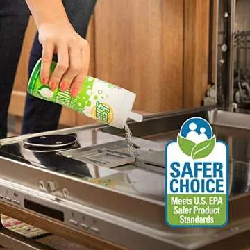 Lemi Shine Dish Detergent Booster, Hard Water Stain Remover, Multi-Use Citric Acid Cleaner (12 oz Container, 3 Pack Bundle)