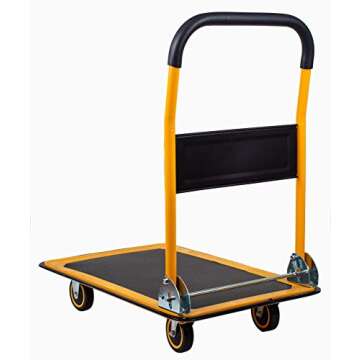 MaxWorks 80877- Foldable Platform Truck Push Dolly 660 lb. Weight Capacity