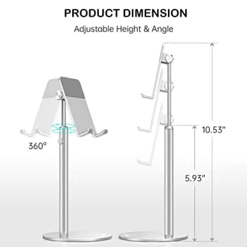 KAERSI Adjustable Tablet Stand for Desk - Universal Holder