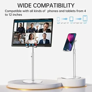 KAERSI Adjustable Tablet Stand for Desk - Universal Holder