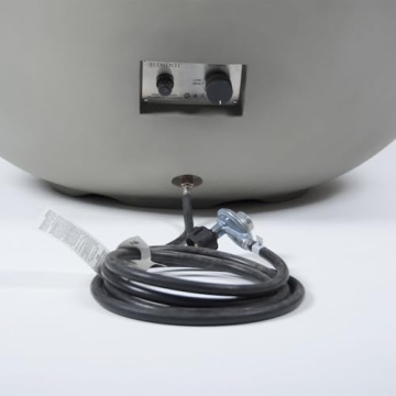 Elementi Lunar Bowl Cast Concrete Fire Pit - 45,000 BTUs