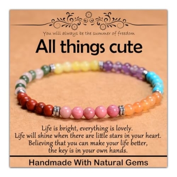 Handmade 4mm Natural Healing Gemstone Bracelet for Yoga & Stress Relief