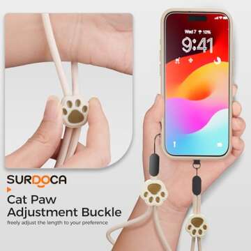 SURDOCA Adjustable Phone Lanyard: Stylish, Secure, and Durable All-in-One