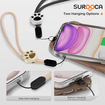 SURDOCA Adjustable Phone Lanyard - Secure & Stylish