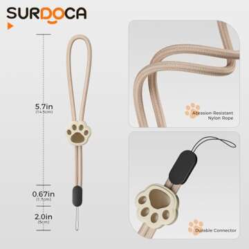 SURDOCA Adjustable Phone Lanyard - Secure & Stylish