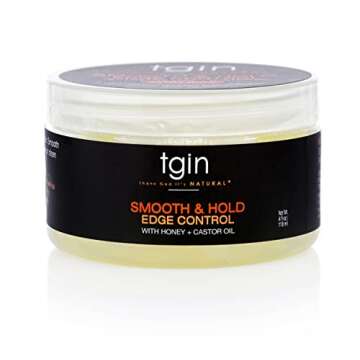tgin Smooth & Hold Edge Control infused with Honey & Castor Oil for natural hair - Dry Hair - Curly ...