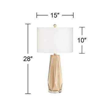 Possini Euro Design 28" Modern Table Lamp in Gold