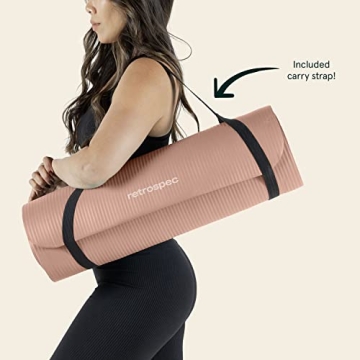 Retrospec Solana Yoga Mat Extra Thick Non-Slip Fitness Mat
