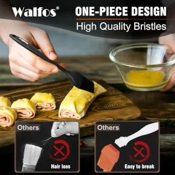 WALFOS Silicone Basting Brush Set for BBQ and Baking