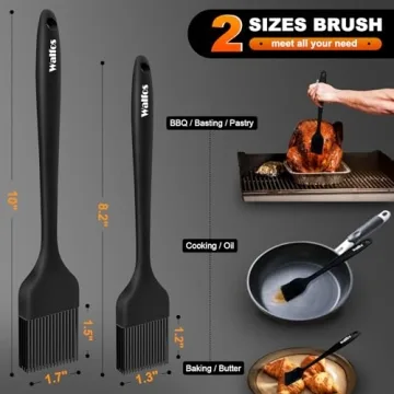 WALFOS Silicone Basting Brush Set for BBQ and Baking