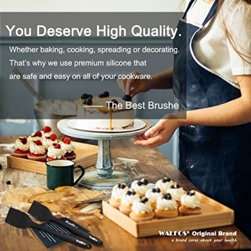 WALFOS Silicone Basting Brush Set for BBQ and Baking