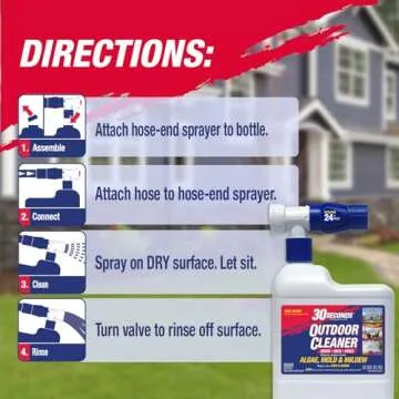 30 Seconds Outdoor Cleaner for Moss & Algae Stains