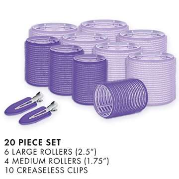 Hot Tools Pro Signature Self-Grip Roller Kit | Curls and Waves With Minimal Heat