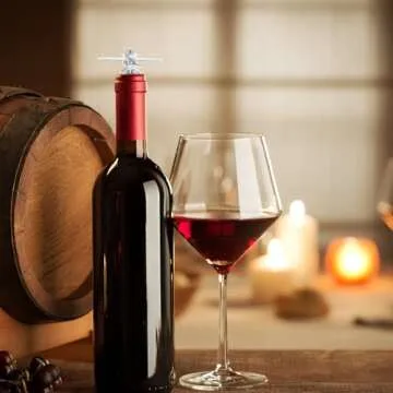 NUOBESTY Decorative Metal Wine Stopper - Unique Airplane Design