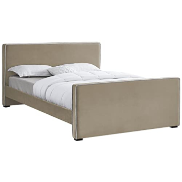 Meridian Furniture Velvet Upholstered Bed - Queen Size