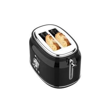 CULINARY CHEF Retro 2 Slice Toaster with 5 Toast Settings