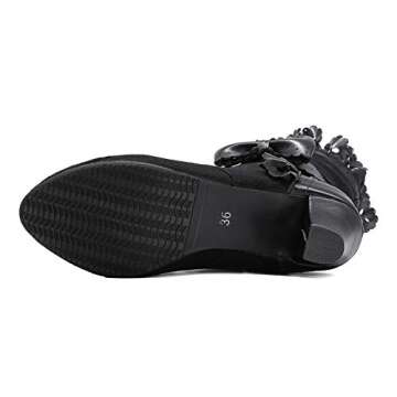 Stylish LanreyTaley Sweet Bow Mid-Calf Boots for All Occasions