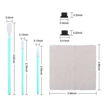 JOVITEC 12 PCS Cell Phone Cleaning Kit, USB Charging Port, Headphone Jack Cleaner and Anti Dust Plugs, Compatible with iPhone 7/8/ X/XS/XR/ 11/12/13, Samsung, LG, HUAWEI and Other Android Devices