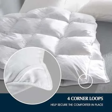 Serta Down Fiber Comforter Queen Size - Year-Round Luxury