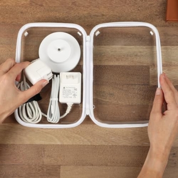 Peace & Tidy Clear Zippered Storage Bin for Easy Organization