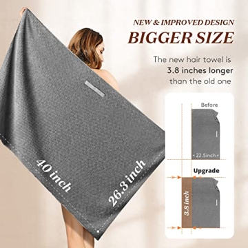 YFONG Soft Microfiber Hair Towel Wrap for Women