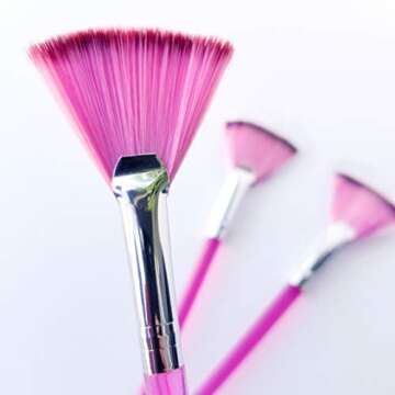 Fanta Sea Facial Mask Fan Brushes - Soft & Durable