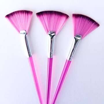 Fanta Sea Facial Mask Fan Brushes - Soft & Durable