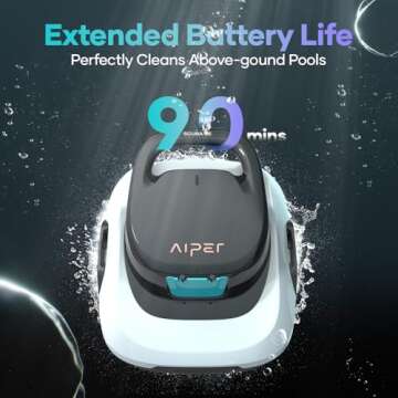 AIPER Cordless Robotic Pool Cleaner for Above-Ground Pools