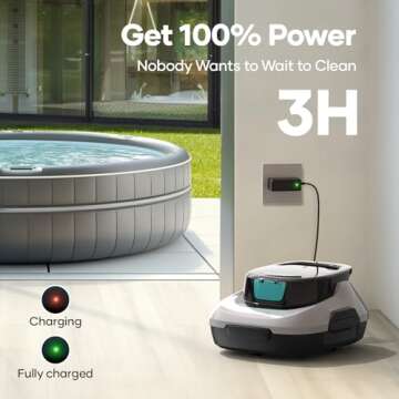 AIPER Cordless Robotic Pool Cleaner for Above-Ground Pools