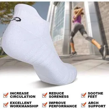 Lapulas Athletic Ankle Socks for Men & Women | Low Cut Comfort