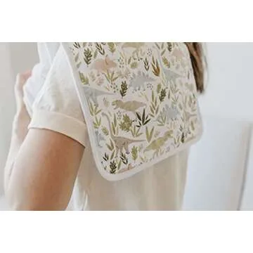 Copper Pearl Premium Baby Burp Cloths - 3-Pack Large Cotton Burp Cloths, Extra Soft Spit Up Rags with 3 Absorbent Layers, Perfect for Baby Girl Gifts (21" x 10" Size, Rex Set)