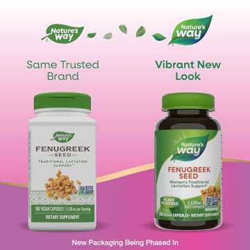 Nature's Way Fenugreek Seed, Traditional Lactation/Breastfeeding Support*, Non-GMO Project Verified,...