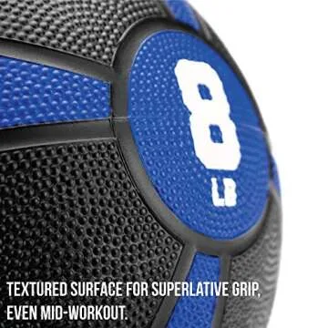 Crown Sporting Goods 6 LB Tuff Grip Rubber Medicine Ball