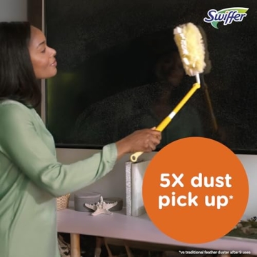 Swiffer Duster Starter Kit with Extendable Handle and Refills