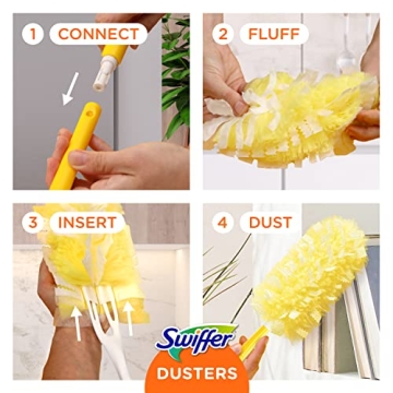 Swiffer Duster Starter Kit with Extendable Handle and Refills